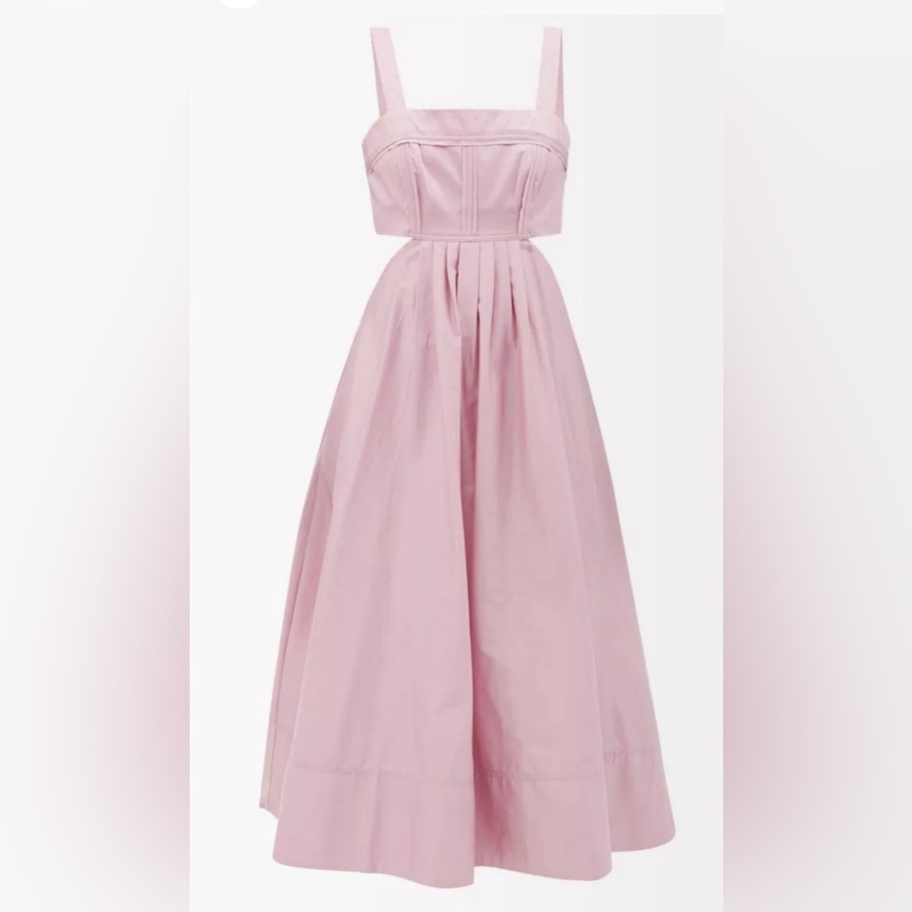 Aje Frequency Cut Out Midi Dress Size 12 UK